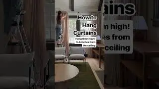 Hanging curtains properly is a quick and easy way to improve your space! 1
