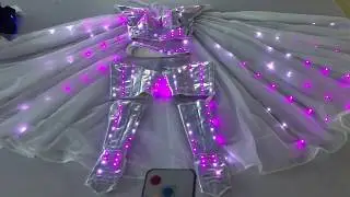 Revised Style TC-0132 LED Wings Cloak LED Dress, Cosplay Bodysuit Tight Leotard