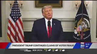 Trump continues to claim election fraud