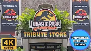 Магазин Jurassic Park Tribute Store и за кулисами, 15 23 августа — Universal Studios Florida — 4K