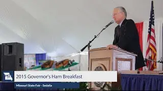 Gov. Nixon visits the 2015 Missouri State Fair