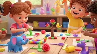 🎵 Paper Boats & Playdough Fun | Kids Craft & Activity Song 🎨 | #kidslearning #kidsactivities #rhymes