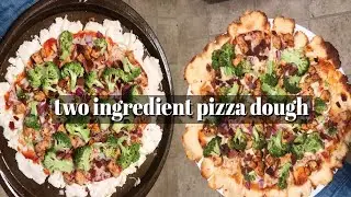 HOW TO MAKE TWO INGREDIENT PIZZA DOUGH | cook with gio