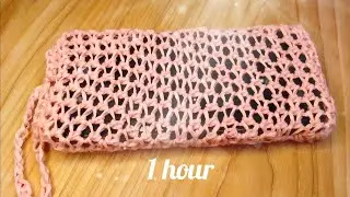 Crochet mesh net phone case in 1 hour : Crochet under the sun Relaxing Afternoon