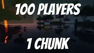 This Minecraft Server Has All Players In 1 Chunk | Minehut Review