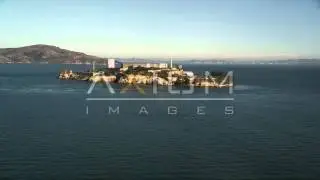 Alcatraz, San Francisco Aerial Stock Footage Videos | DCSF05_C015_0104FH