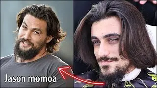 تعليم قصة شعر الممثل العالمي jason momoa باحدث اساليب الحلاقة الحديثة   الكوافير مصطفى الرسام