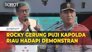 Rocky Gerung Puji Kapolda Riau Hadapi Demonstran, di Depan Para Jenderal Polisi