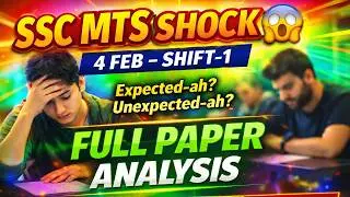 SSC MTS 4 Feb Shift-1 Exam Review 🔥 | Paper Easy-ah? Tough-ah? | Full Analysis