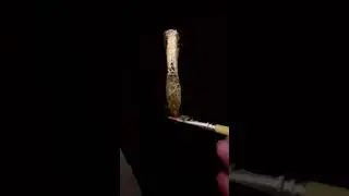 DIY Gold Leaf on Old Metal Vanity Handles