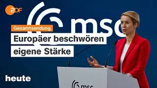 heute 19 Uhr vom 15.02.2026 Bilanz M&uuml;nchner Sicherheitskonferenz, Iran im Schockzustand, Berlinale