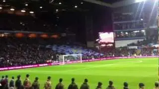 Aston Villa Fans Fly the Flag