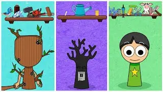 Ohh NO! TUNG TUNG SAHUR 🆚 MR TREE 🆚 MAIL Sprunki Incredibox Animation