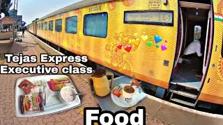 Tejas Express | Executive class | Food | Tea and Breakfast | Mumbai Goa
