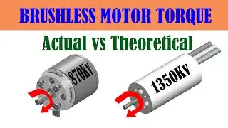 RC Brushless Motor Actual vs Calculated Torque Output