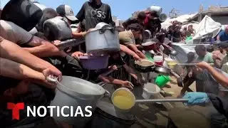 Israel lanzará de nuevo víveres y dejará pasar ayuda a la Franja de Gaza | Noticias Telemundo