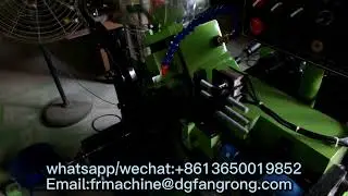 Fully automatic thread rolling machine process