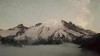 Mt Rainier Emmons Vista Sea of Stars above the Clouds