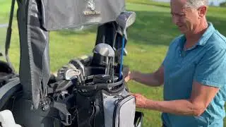 Revolve golf bag  Push ,Pull, Carry , Cart ... All in one everything golf bag