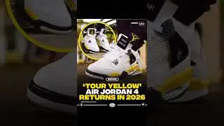 Air Jordan 4 Tour Yellow returns 2026 #sneakers #basketballshoes #jordan #womensfashion #retro