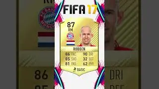 Arjen Robben - Fifa Card Evolution ( Fifa 10 - Fifa 21) #shorts #football #fifa #fc24