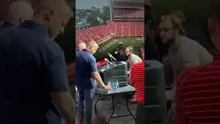 Bryan Harsin approaches the  podium after Auburn&rsquo;s loss at Georgia #auburnfootball #auburntigers