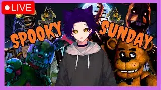 SPOOKY SUNDAY TIME!! BOY DO I LOVE FNAF! Vtuber Plays Horror games