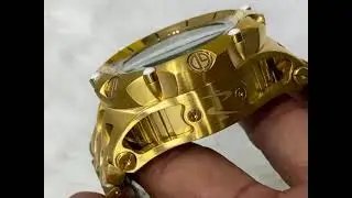 RELOGIO MASCULINO INVICTA DOURADO COM FUNDO PRETO - I045