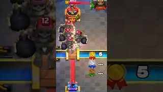 CAN YOU DEFEND THIS IMPOSSIBLE GIANT SKELETON PUSH..?? 😳😭 #clashroyale #shorts