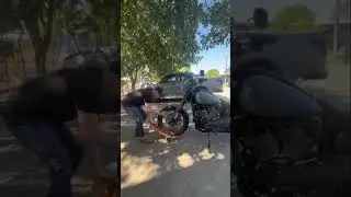 How to Load & Store Your Harley Davidson using Dynamoto Customised Motorcycle Stands