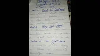 Modern Novel...important questions ...M.A Eng....part 2