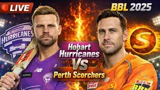 🔴 LIVE | Perth Scorchers vs Hobart Hurricanes 🔥 | BBL 2025 | Cricket 26 | PS5