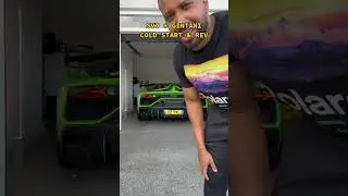 Cold Start Lamborghini SVJ With Gintani F1 Exhaust