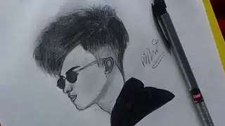🎨 Stylish Boy Sketch with Glasses | Pencil Drawing Tutorial