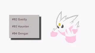 Pok&eacute;mon Cries Evolution - Gastly | Haunter | Gengar (Mega)