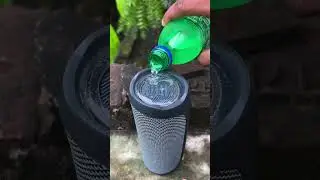 jbl flip essential bass test speaker drink