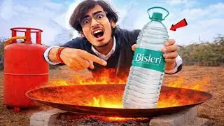 Sealed Water Bottle on RED HOT PAN🤯 फिर जो हुआ...
