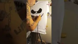 learn how to airbrush Jack skellington