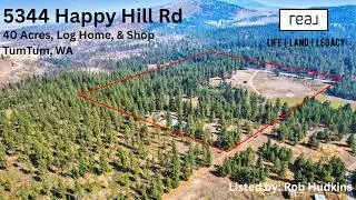 Log Home On 40 Acres - Tumtum, WA