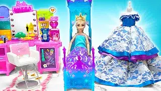 Rutinitas Pagi di Rumah Boneka Putri Kerajaan Bersama Elsa || KERAJINAN SERU 🏰👑