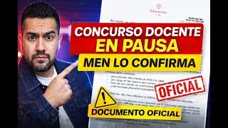 2️⃣ ⛔ MEN pide frenar el concurso docente 2026 | Documento oficial | PROFE CAMILO MATH 2