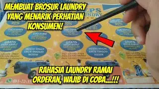 CARA MEMBUAT BROSUR LAUNDRY | TIPS DAN TRIK PROMOSI LAUNDRY AGAR RAMAI DAN TIDAK SEPI KONSUMEN