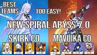 🔥 New Spiral Abyss 7.0 JUST Dropped! Best Skirk & Mavuika Teams to CRUSH It! | Genshin Impact