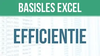 Excel Basisles - 5: Efficientie