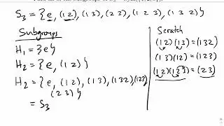 Группы: Подгруппы S_3
