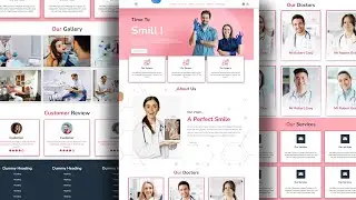 How to make Dental website html CSS part 5