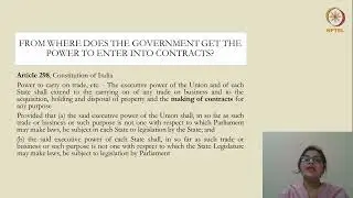 Government Contracts - Part 01
