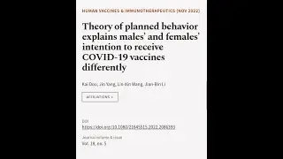 Theory of planned behavior explains males&rsquo; and females&rsquo; intention to receive COVID-19... | RTCL.TV