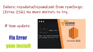 yum update failure: repodata/repomd.xml from rpmforge: [Errno 256] No more mirrors to try. #shorts