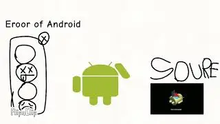 something went wrong Island l error of Android animeted